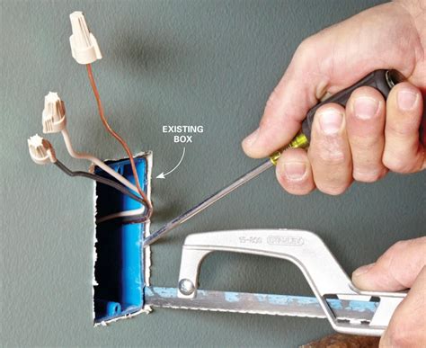 how to remove new work electrical box|replacing electrical outlet box.